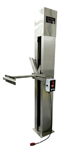 Elevador Elétrico De Coluna 300kg/ 3mts Inox Design