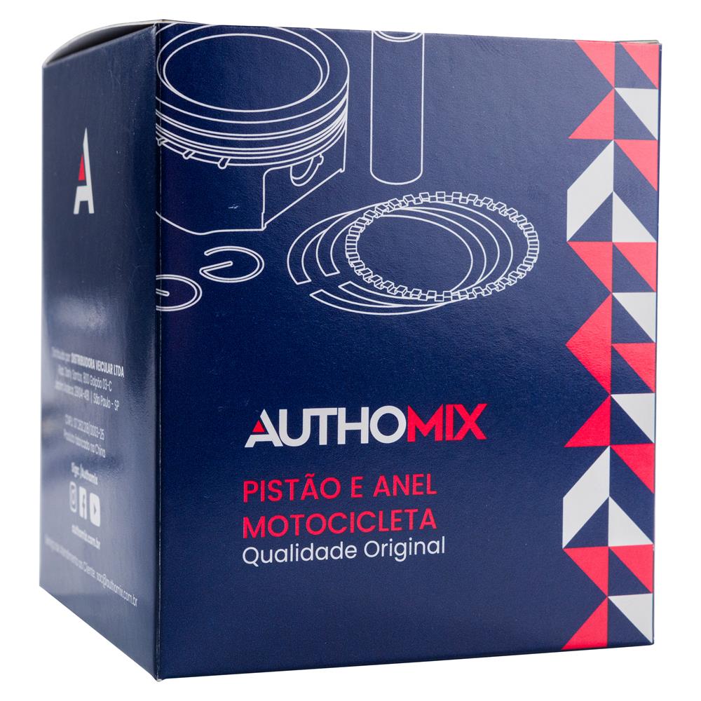 Pistão e Anel Authomix PA71366-STD Honda ML 125/CG 125