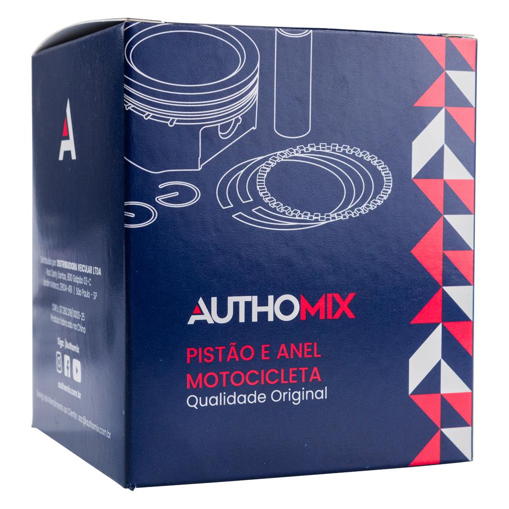 Pistão e Anel Authomix PA79201-STD Honda Cbx 250 Twister/XR 250 Tornado