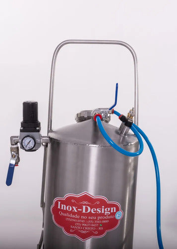 Inox Desing- Gerador De Espuma 30 Litros Em Aço Inox 304