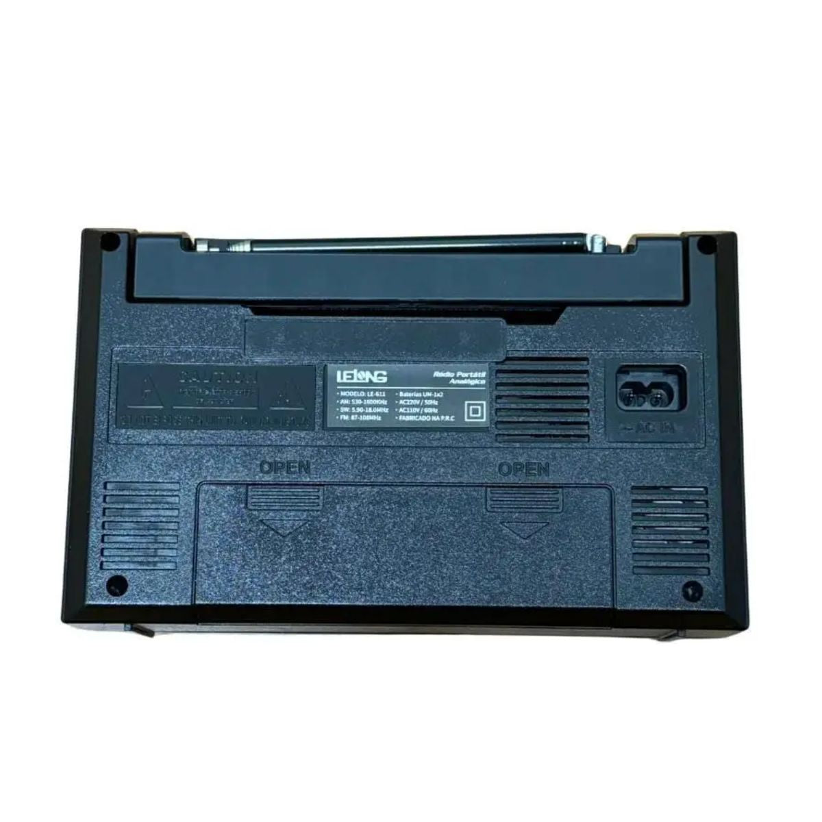 Radio FM AM SW Portátil Analógico Bivolt Recarregável 611