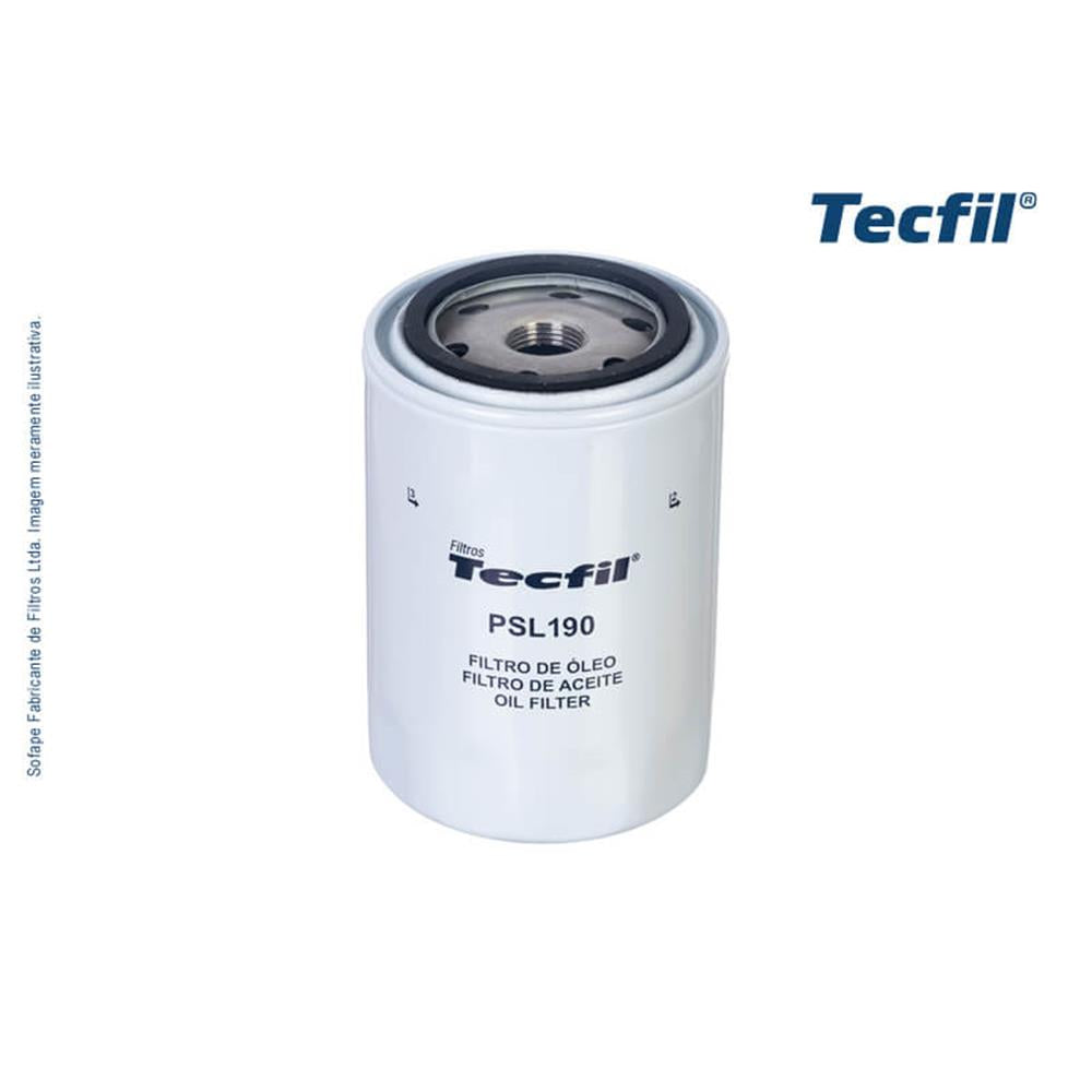 Filtro de Óleo Tecfil PSL190 John Deere 7500 4X4/5090 E/6125 J/5403 4X4/S 550/6100 J/5085 E/5700 4X4/6300 4X4/6415 4X4/5403 4X2/5403 B 4X4/5303 4X4
