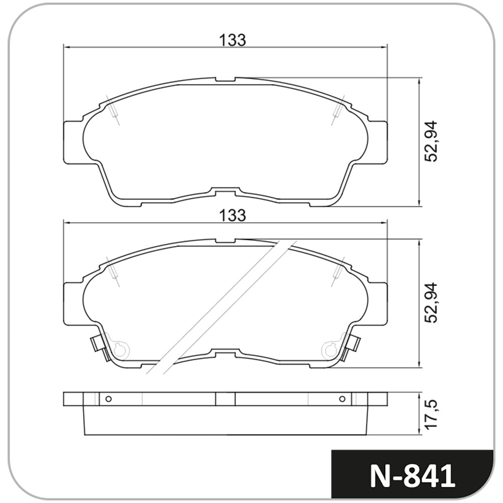 Pastilha de Freio Cobreq N-841 Toyota Camry/Corolla/RAV4/Corona