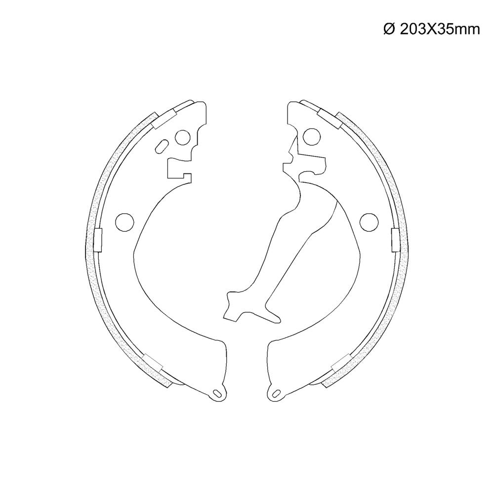 Sapata de Freio com Lona Colada Fras-le HO/173-CPA LM/835 Honda Civic