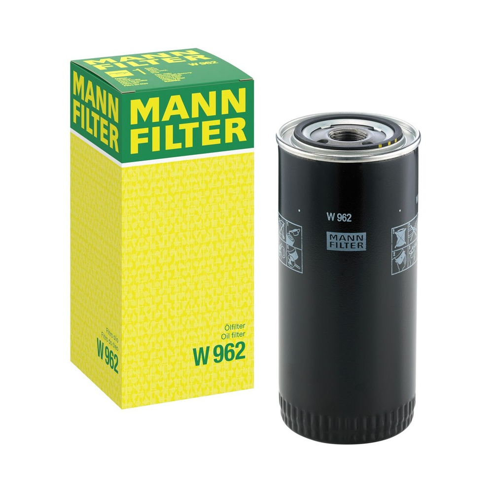 Filtro Blindado Óleo Lubrificante Mann-filter W962 Valtra 1380 4X4/985/985 S 4X4/110 Ind/118/128/980/1280 4X2/138/1280 4X4/985 S/148