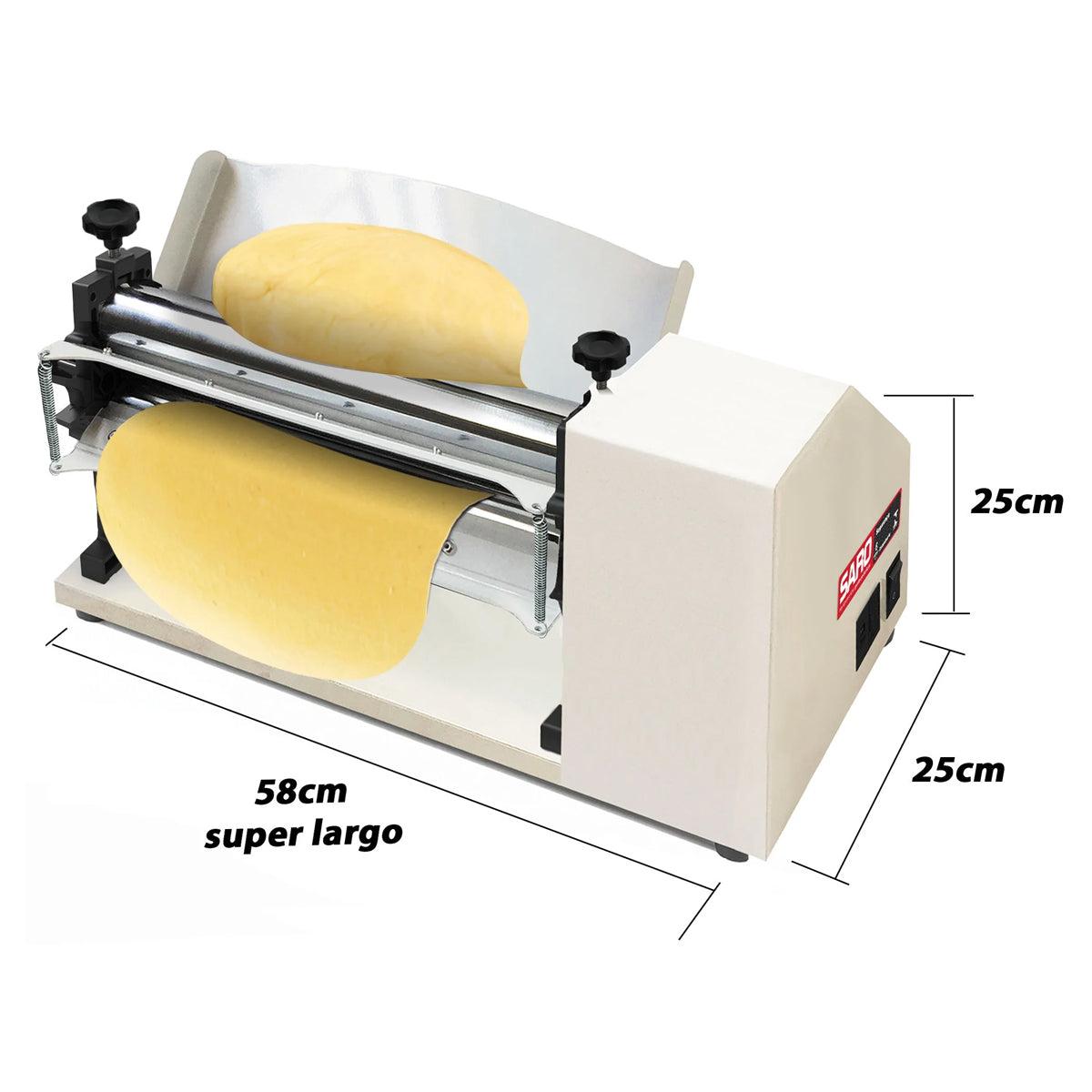 Laminador de Massa Elétrico 40cm Robusto e Eficiente Bivolt