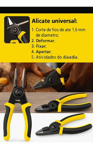 Alicate Multifuncional 5 Em 1 Troca Rápida Uso Universal