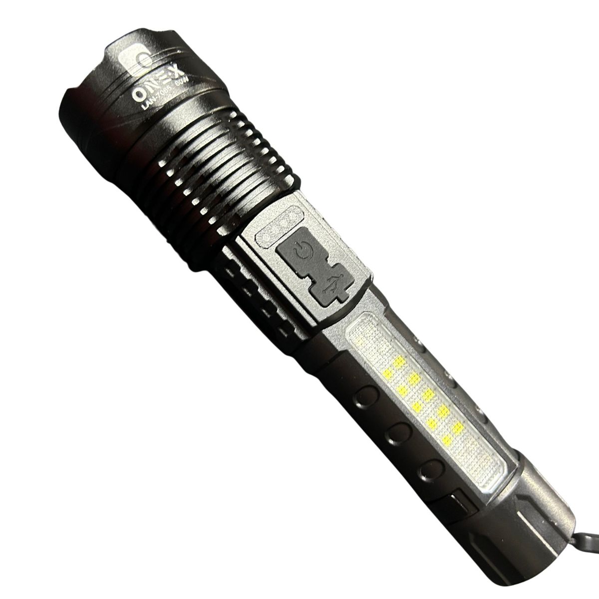 Lanterna LED Tática 60W USB Recarregável ONEX