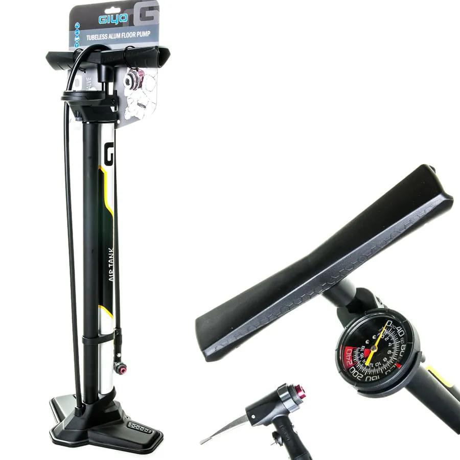 Bomba De Ar Tripé Giyo Faz Tubeless Para Bicicleta
