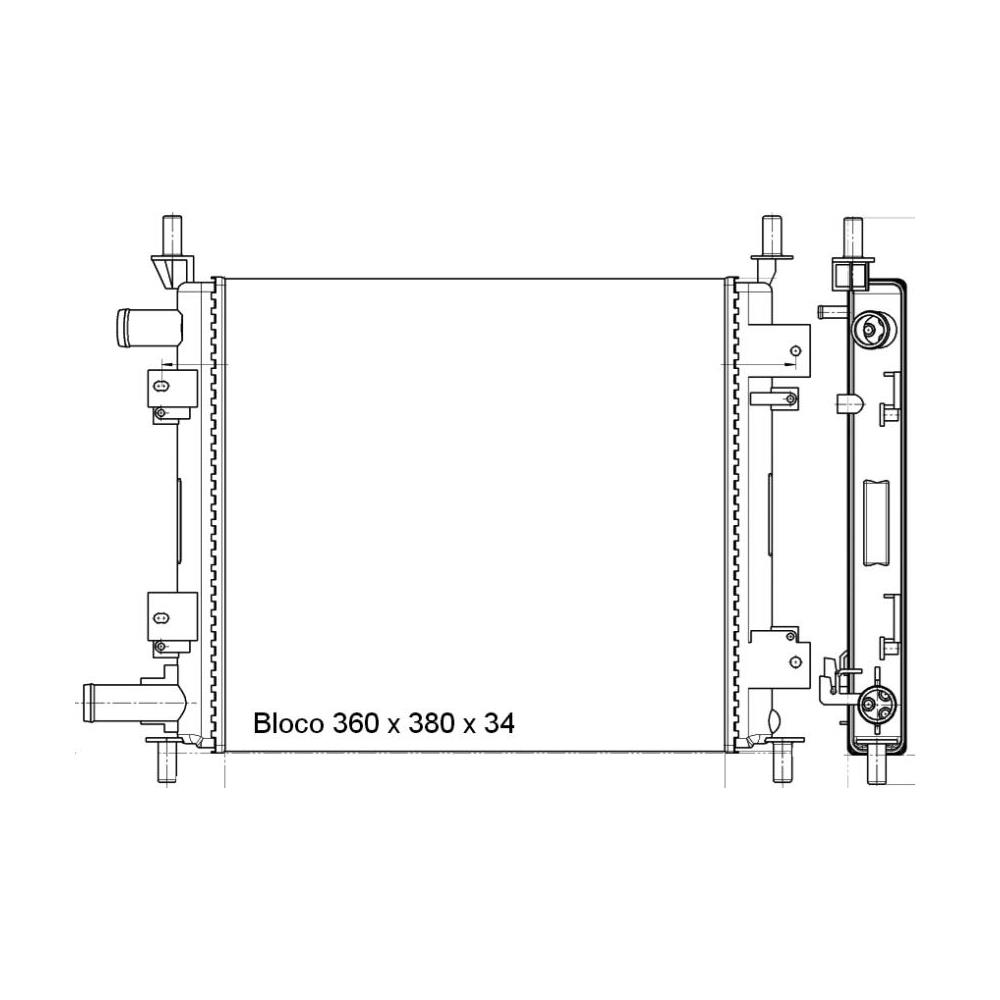 Radiador Magneti Marelli RMM378001M Ford Ka