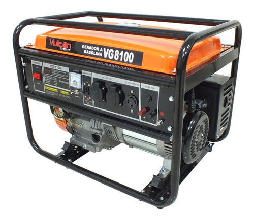 Gerador Gasolina 4t 420cc 15hp 6.5k Biv Manual Vulcan Vg8100