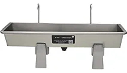 Lavador De Mãos Duplo Com Acionamento - Inox Design