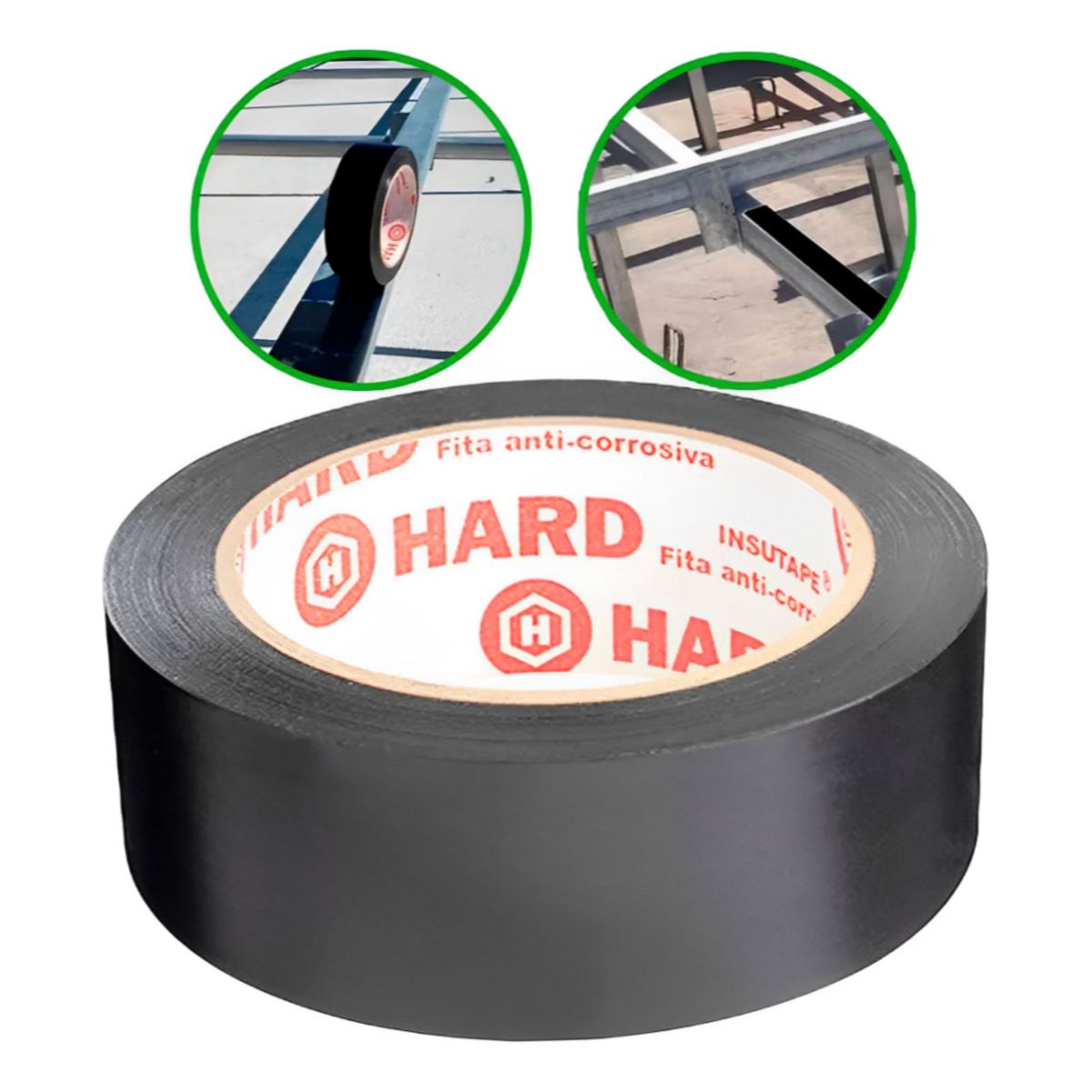 Kit 6 Fitas Anti Corrosiva 38mmx30m Hard Metal Tubulação