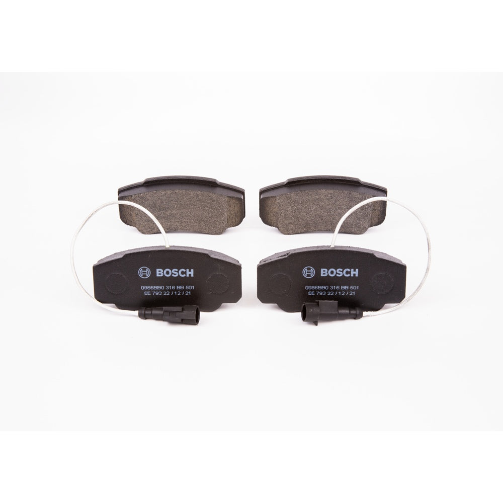 Pastilha - Bb501 Bosch 0986BB0316 Peugeot Boxer, Fiat Ducato, Iveco Daily, Citroen Jumper