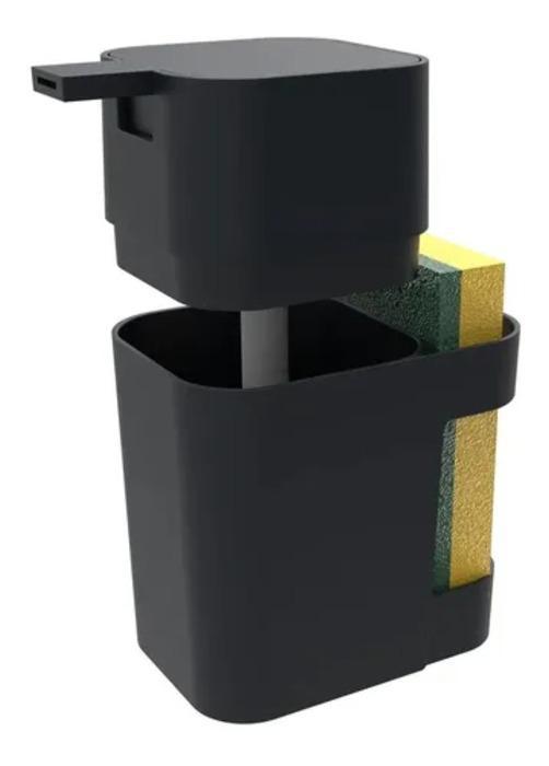 Dispenser De Detergente De Pia Preto 600Ml Soprano