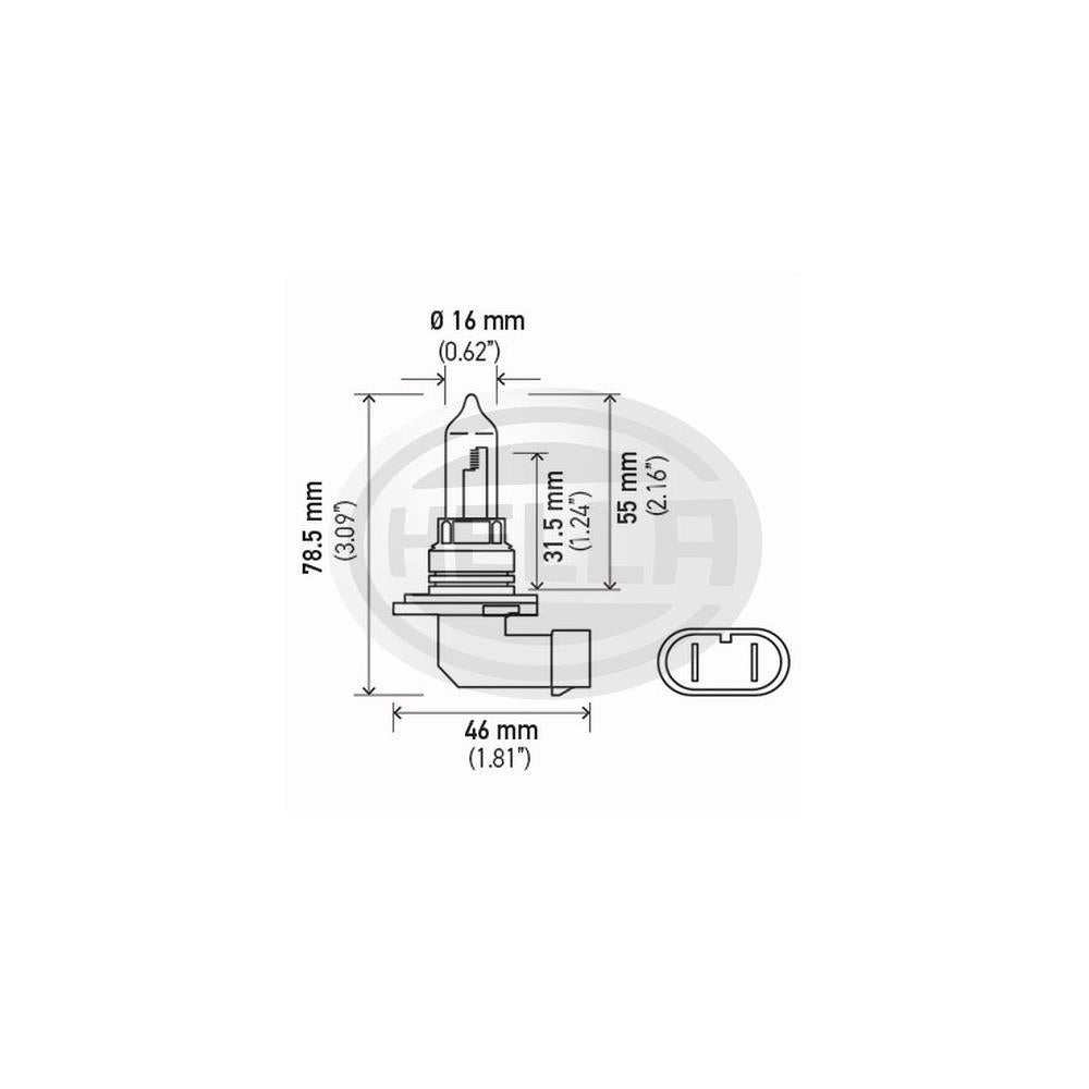 Lâmpada 12v 65w P20d T4 Hb3 Hella 9005 Universal Automovéis e Utilitários Leves/Motos/Máquinas Agrícolas/Ônibus/Caminhões