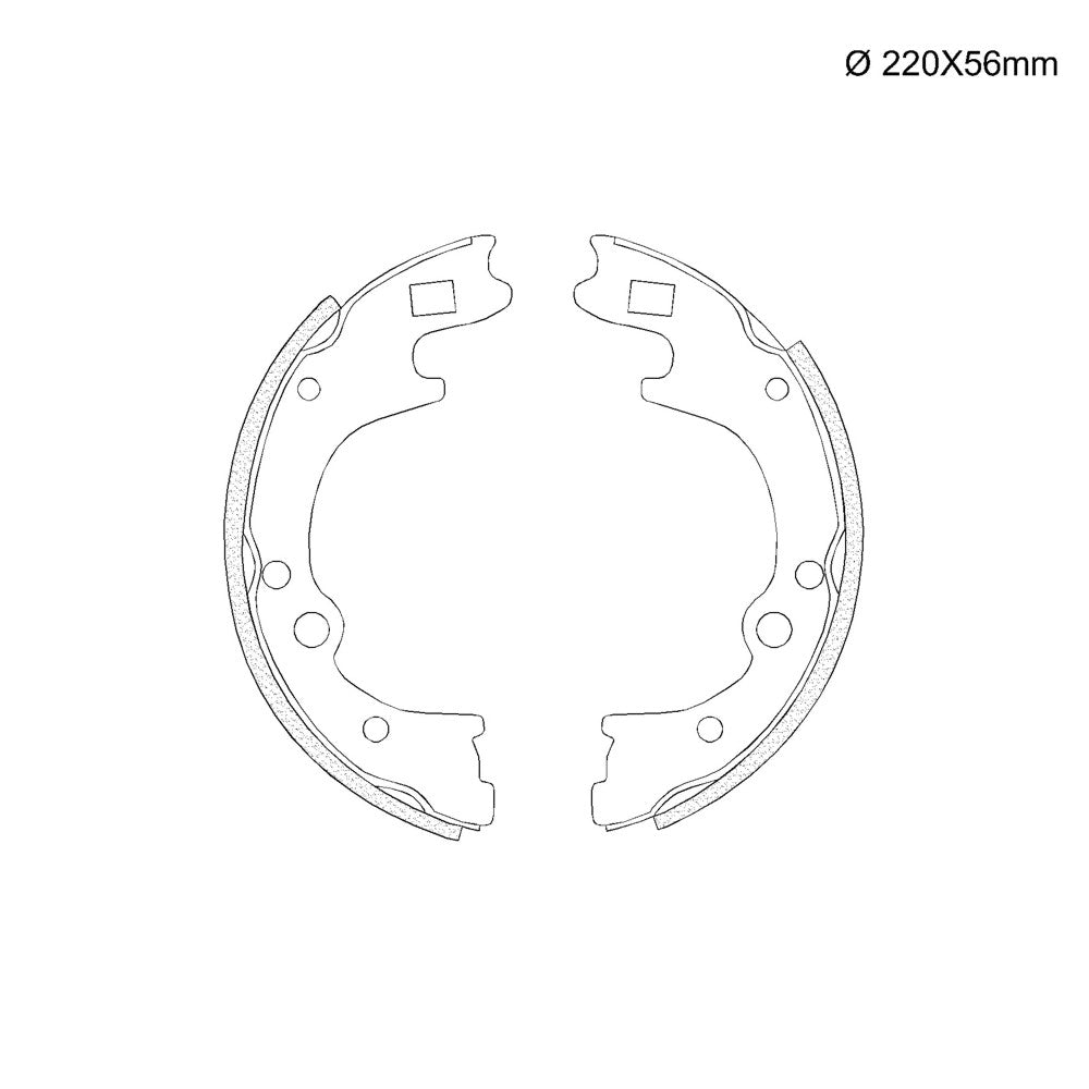 Sapata de Freio com Lona Colada Fras-le HY/338-CP LM/835 Kia Bongo, Hyundai H 100