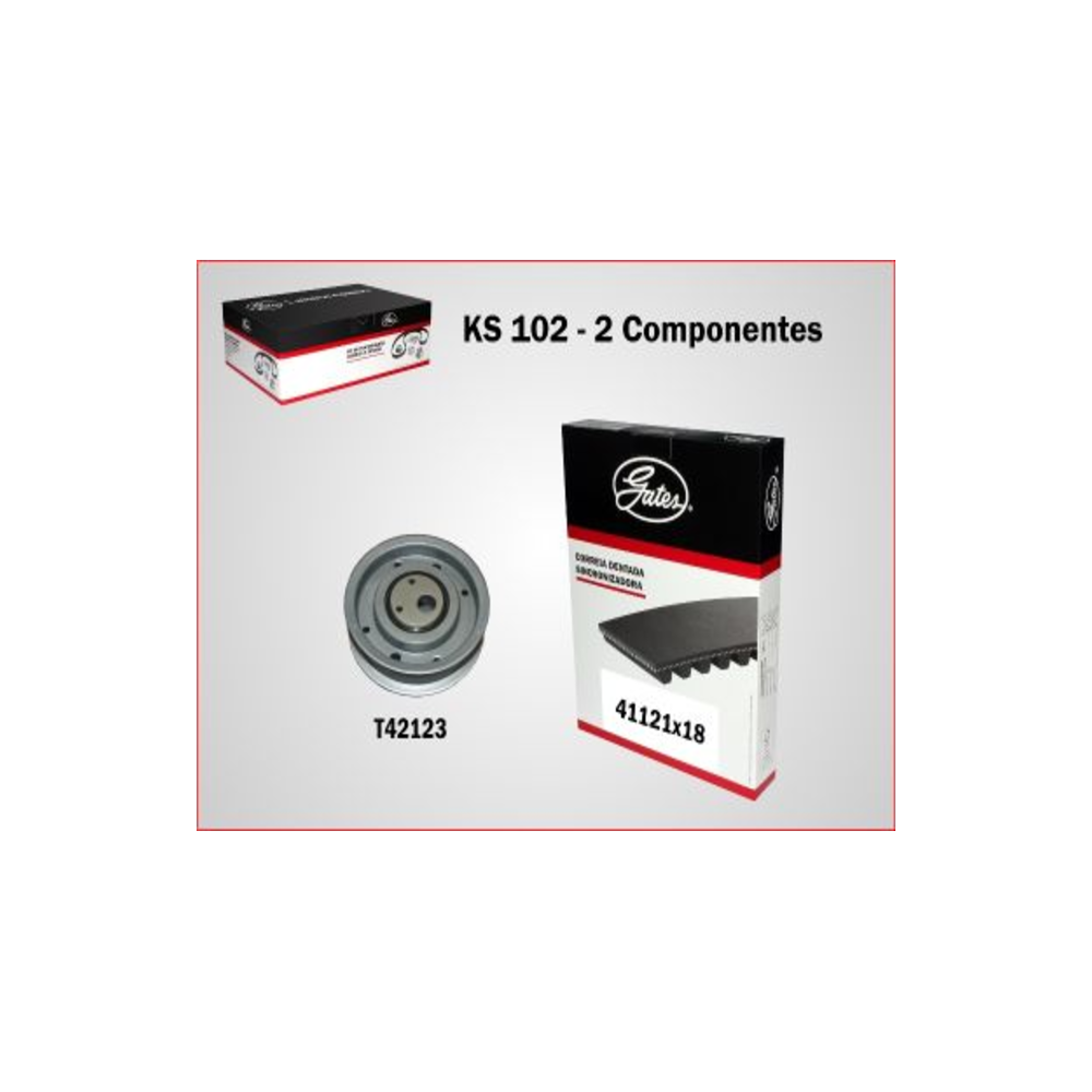 Kit Sincronizadora Gates KS-102 VW Voyage/Parati/Gol/Quantum/Santana/Passat/Pointer/Saveiro/Logus/Apollo/Golf