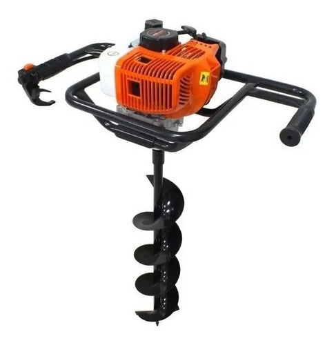 Perfurador De Solo Vulcan Vps520s 52cc 2,5hp Broca 80x15cm