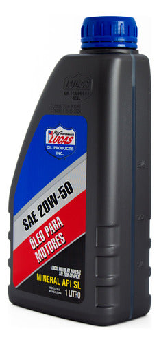 Óleo Lubrificante Motor Mineral Sae Lucas Oil 20w50 Api Sl
