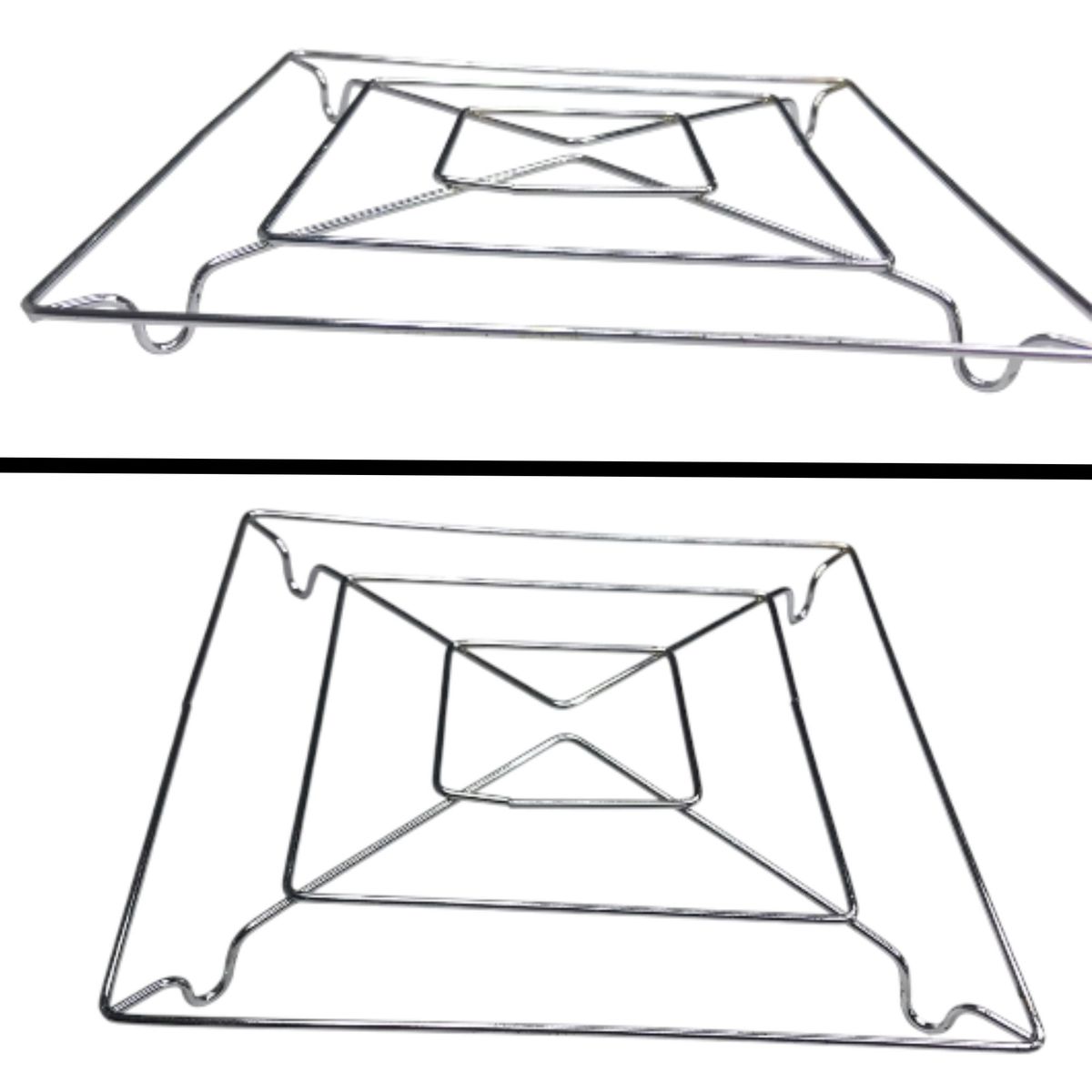 Descanso de Panela Quadrado de Metal 18x18cm