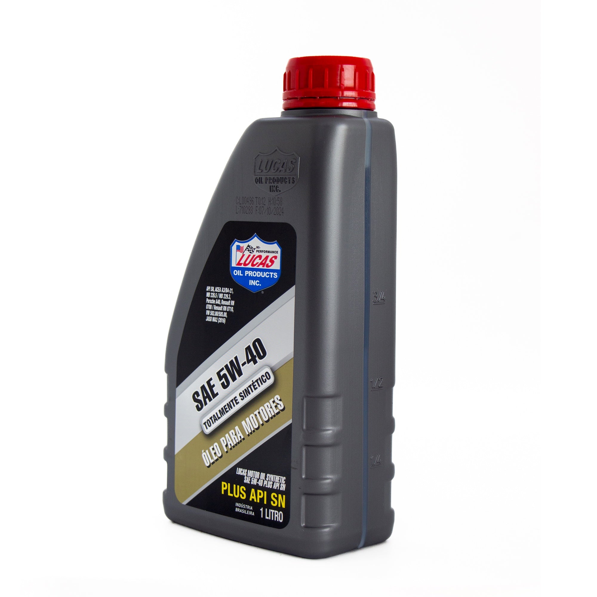 kit 4 Óleo Lubrificante De Motor Sintético Sae 5w40 Api Sn +