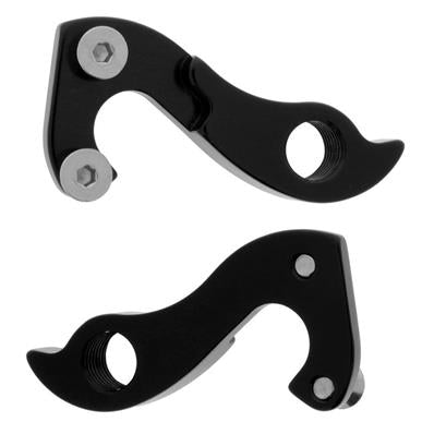 Gancheira, G001, Alumínio Cnc, Anodizado Preto, 2 Parafusos: Pinarello 18mm, Fuji, RC, Jamis, Trust Gantech – foto 1