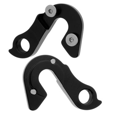 Gancheira, G009, Alumínio Cnc, Anodizado Preto, 2 Parafusos: Caloi Elite 29ER 10/ 20, Kode, Corratec Superbow/ Race/ Team Gantech – foto 1