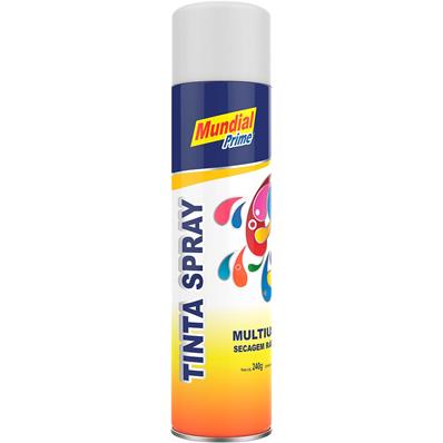 Tinta Spray, 400ml/240g, Uso Geral, Preto Fosco Mundial Prime – foto 1