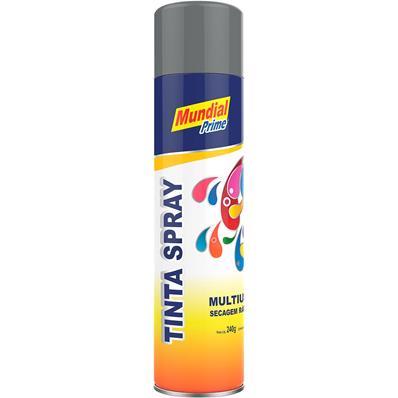 Tinta Spray, 400ml/240g, Uso Geral, Cinza Primer Mundial Prime – foto 1