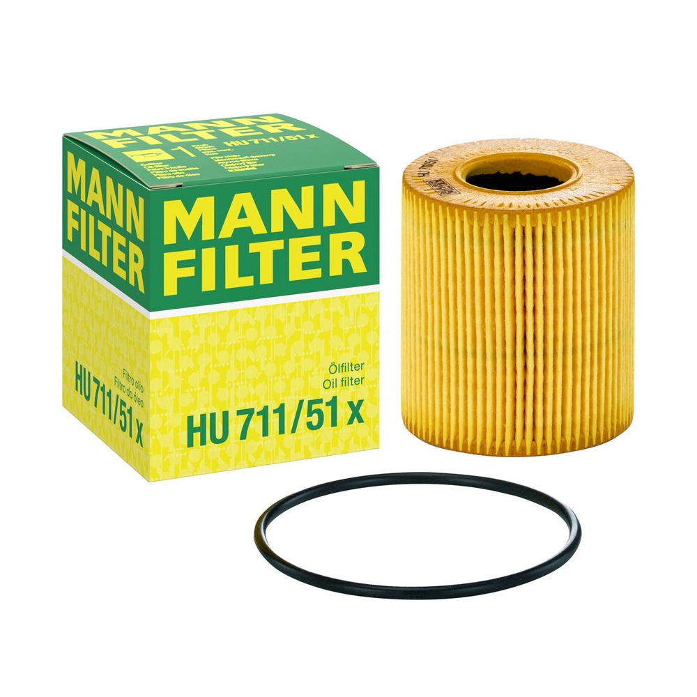 Elemento Filtrante Óleo Lubrificante Mann-filter HU711/51X Citroen Aircross/C3/C4 Lounge/C5/Xsara Picasso/Xsara/DS5/DS4/DS3/Berlingo/C4/C3 Picasso