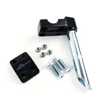 Suporte de Guidão, Cross, Line, 22,2mm, Alumínio Preto, 4 Parafusos, sem Expander 21,1mm Glometal – foto 3