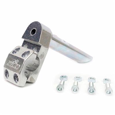 Suporte de Guidão, Cross, Line, 22,2mm, Alumínio Natural, 4 Parafusos, sem Expander 21,1mm Glometal – foto 1