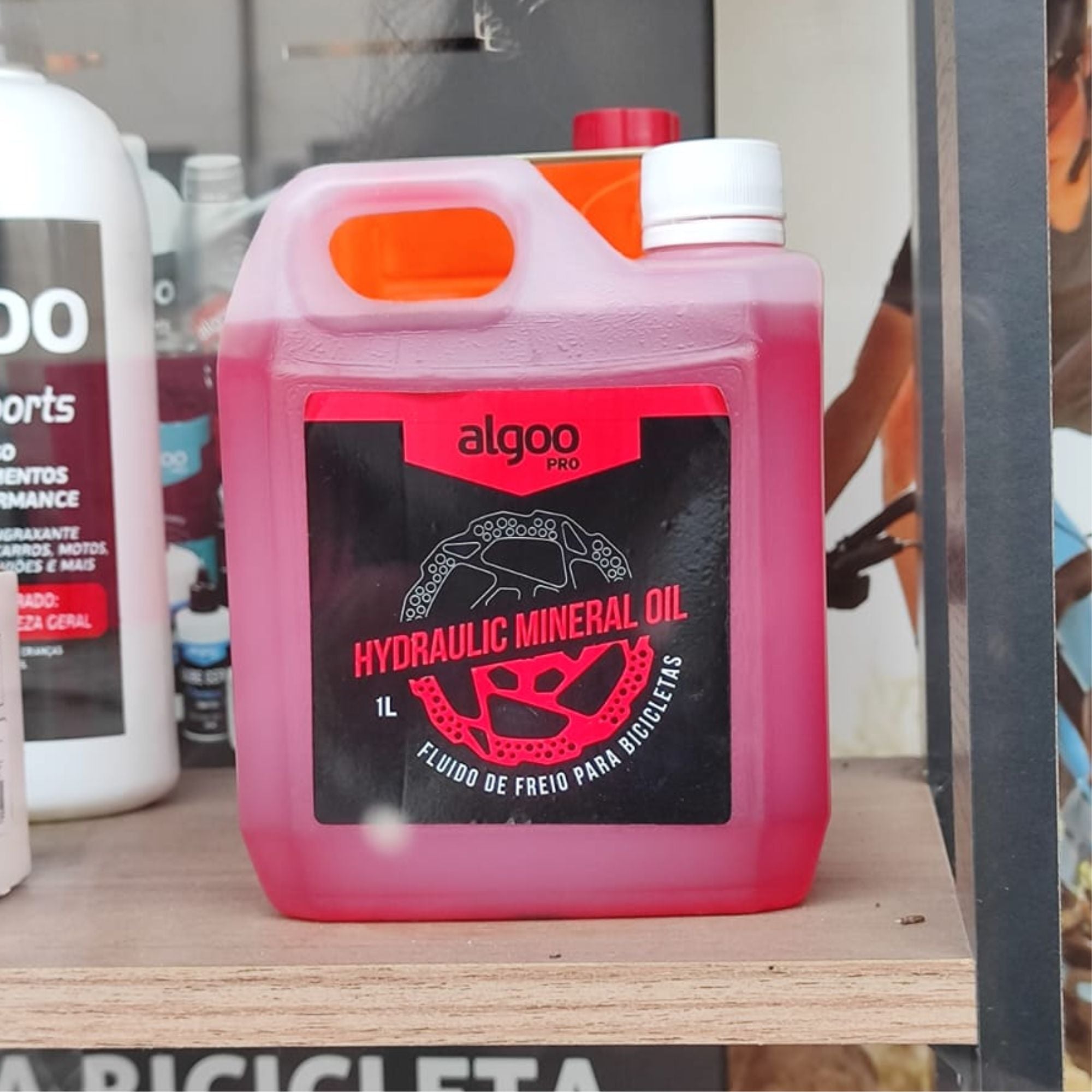Fluido Óleo Mineral Freio Hidráulico Bike Algoo 1 Litro