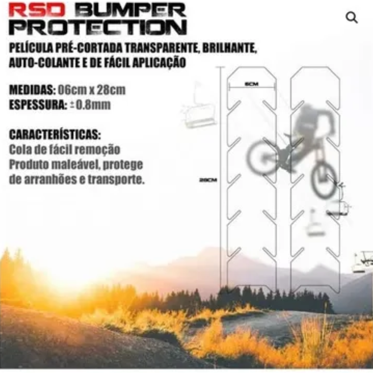 Adesivo De Protecao Quadro Bicicleta Rsd Kit 4 Adesivos