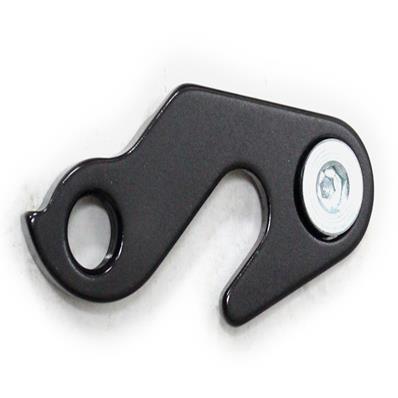 Gancheira, G036, Alumínio Cnc, Anodizado Preto, Parafuso e Bucha: Gts M1, Mazza, Alfameq Stroll, Gts Feel, Sutton Extreme Gantech – foto 1