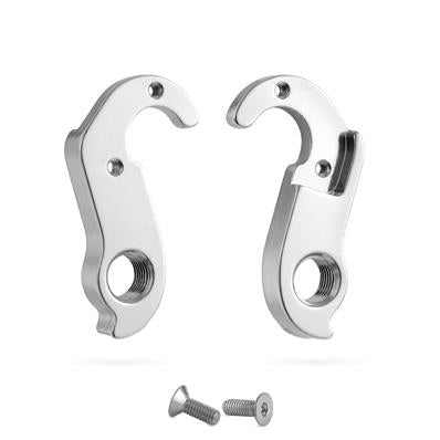 Gancheira, Ge252, Alumínio Cnc, Polido, 2 Parafusos: Caloi Elite FS, Btwin Rockrider, Decathlon Gantech – foto 1