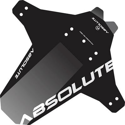 Paralama, Dianteiro, Rsd Absolute Preto / branco, Polímero Alta Densidade, com Flap Quebra Água, com 4 Abraçadeiras – foto 1