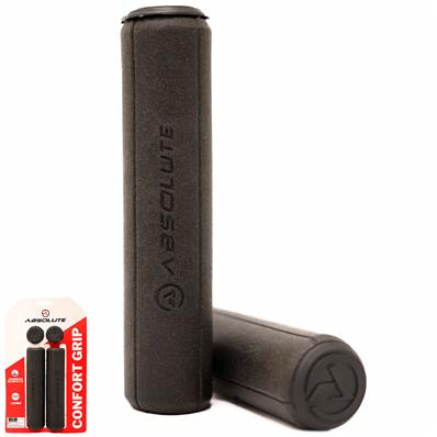 Manopla, Absolute Comfort Grip, Borracha, com Plug, 130mm, Preto – Par – foto 1