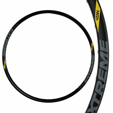 Aro Freak Bat, V-brake, 20x36f, Preto Fosco, com Ilhos Vzan – foto 1