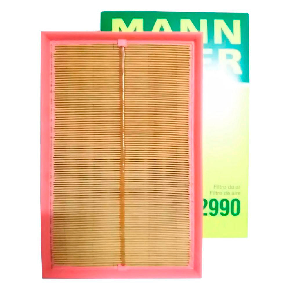 Elemento Filtrante do Ar Mann-filter C2990 VW Polo/Polo Sedan/Fox/Golf/Gol/Parati/Crossfox/Spacefox, Audi A3
