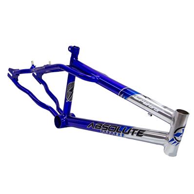 Quadro / garfo, 20, Aço, Absolute Cross, Movimento Central 45mm, Cx / direção Standard, Canote 7/8 (22,2mm), Cromado / azul – Jogo – foto 2