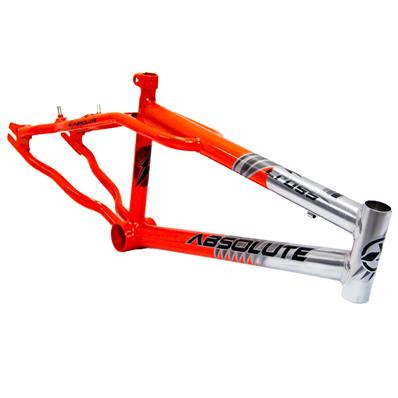 Quadro / garfo, 20, Aço, Absolute Cross, Movimento Central 45mm, Cx / direção Standard, Canote 7/8 (22,2mm), Cromado / laranja – Jogo – foto 2
