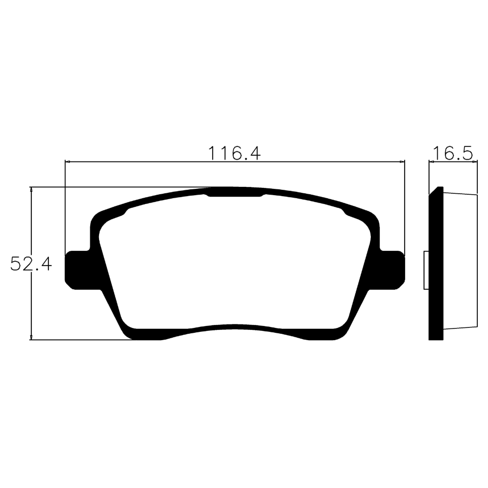 Pastilha de Freio Dianteira Authomix PFA1456 Renault Duster/Oroch/Captur