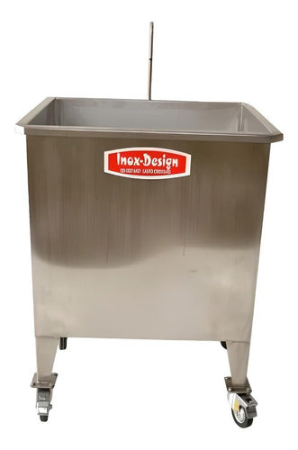 Tanque Para Lavar Caixas Industrial Inox Design 0,70