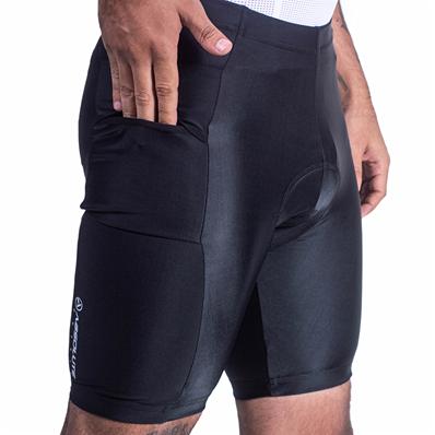 Bermuda, Absolute Outif Tour, Poliéster com Fio Lycra, Forro Dual Pro, Bolso Lateral, Barra com Silicone, Preto, G – foto 1