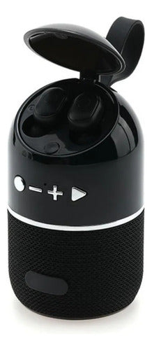 Caixa Som Com Fone Ouvido Bluetooth Fm/tf/usb/aux 5w Fon8235