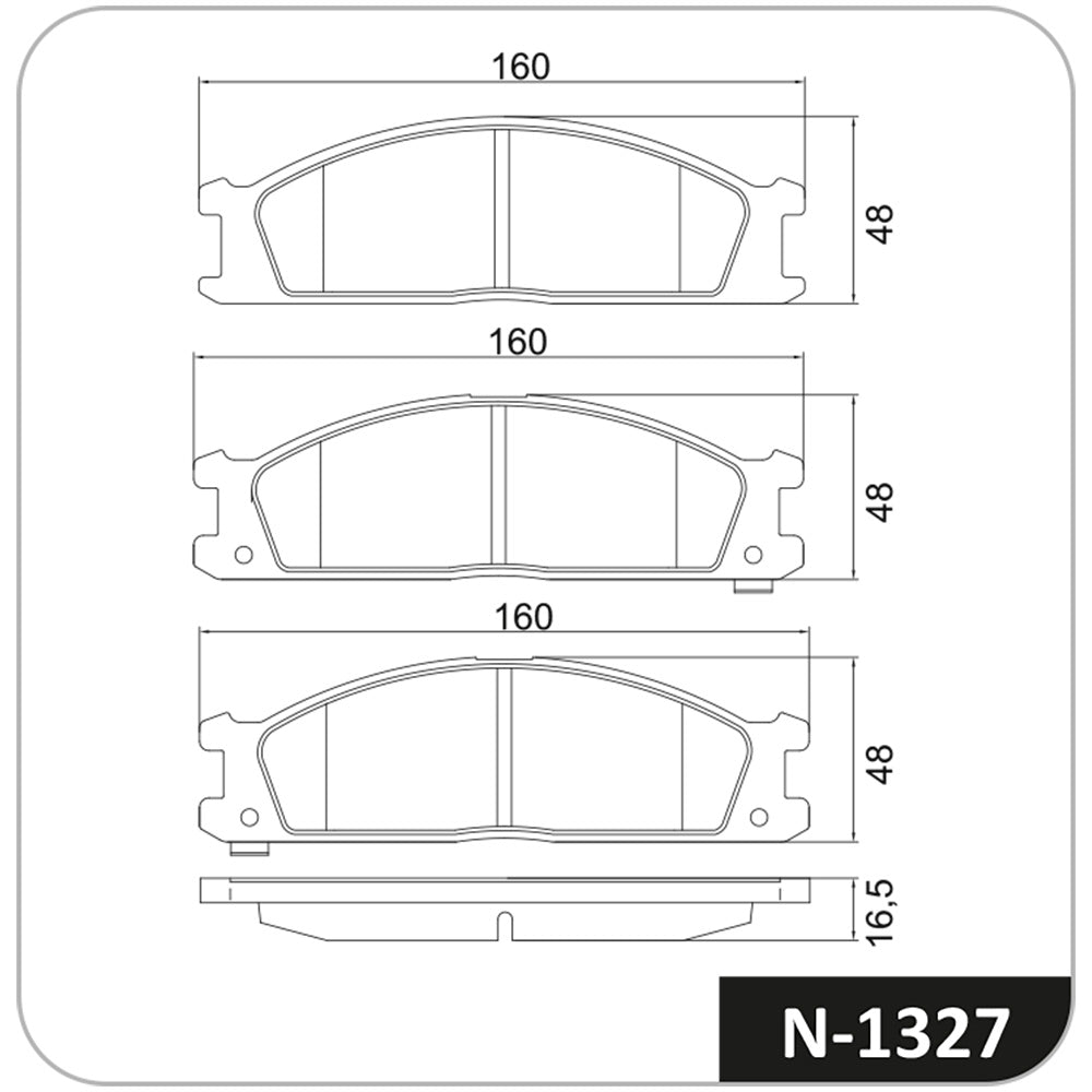 Pastilha de Freio Cobreq N-1327 Nissan Frontier/Terrano II/Pathfinder