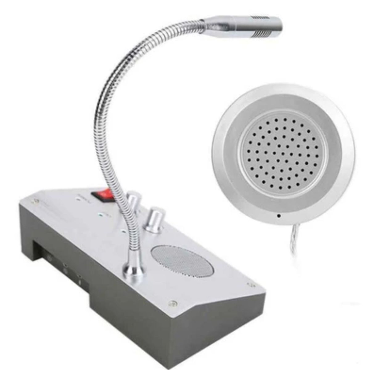 Intercomunicador Microfone Bilheteria Vidro Portaria Sc8991