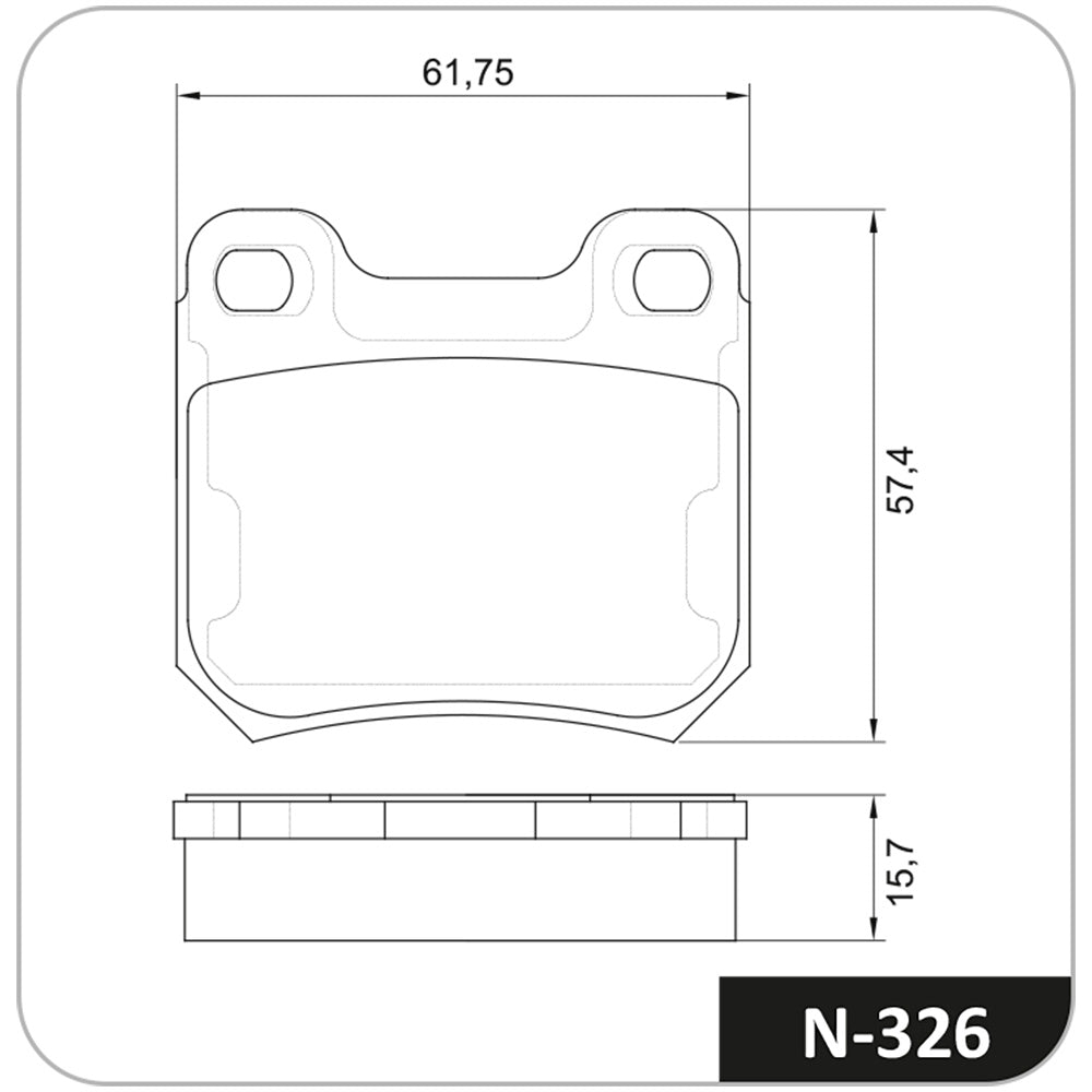 Pastilha de Freio Cobreq N-326 GM Astra/Vectra/Calibra